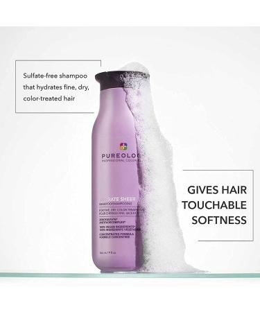 Pureology Hydrate Sheer Nourishing Shampoo - 9 Fl Oz | Fine, Dry, Color-Treated Hair | Sulfate-Free, Silicone-Free, Vegan - Buy Online on SooperMarket.com