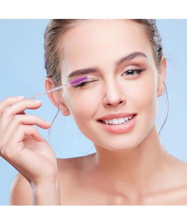 XPP Disposable Eyelash Brushes 100PCS - Crystal Purple Mascara Wands and Brow Spoolie for Makeup - Cosmetic Tools - Buy Online on SooperMarket.com
