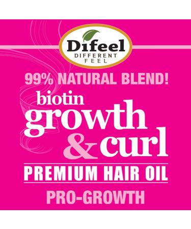 Difeel Biotin Growth & Curl Hair Oil 7.1 oz - Promotes Hair Growth and Defines Curls - Buy Online on SooperMarket.com