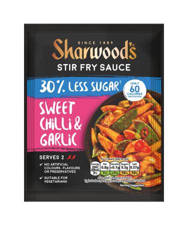 Sharwood'S Stir Fry Sauce 30% Less Suger Sweet Chilli & Garlic 120g