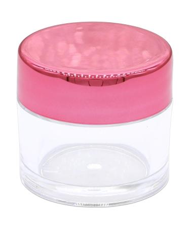 Beauticom 7g Thick Wall Clear Acrylic Jars - Leak Proof for Cosmetics & Beauty | 72 Pieces with Metallic Rose Pink Gold Lids - Buy Online on SooperMarket.com