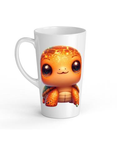White Ceramic Baby Turtle Mug - Large 483 ml Perfect for Hot Chocolate or Milk Fun and Easy to Use