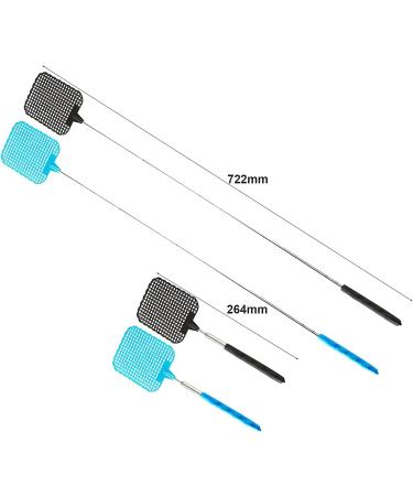 RPANLE 2-Piece Fly and Mosquito Control Set | Insect Catchers with Integrated Scraper | Effective Protection Against Flies & Insects (Black + Blue) - Buy Online on SooperMarket.com