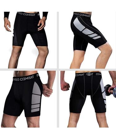 Pamyvia Men's Compression Shorts 3 Pack - Black, XL - Ideal for Workouts, Training, Gym - Compression Underwear for Maximum Performance - Buy Online on SooperMarket.com