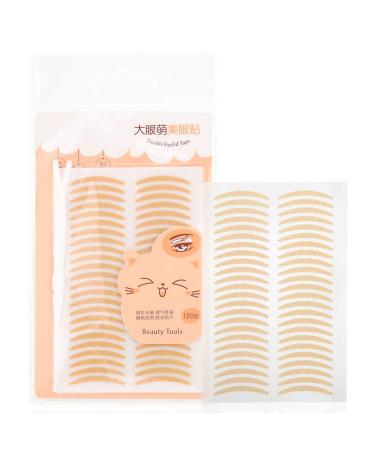 120Pairs Lace Slim Eyelid Tape Eye Lift Strips Sticker Invisible One-sided Sticky Instant Lift Eyelid Perfect for Light/Heavy Saggy Hooded Droopy Uneven Mono-eyelids