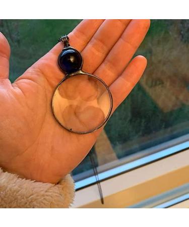 Loupe Pendant Necklace Gift - 2022 Magnifying Glass Necklace Vintage 10X Magnifying Reading Magnifier Decorative Gift Sweater Chains for Women - Buy Online on SooperMarket.com