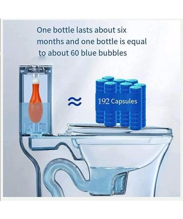 Bowling Blue Bubble Household Toilet Blue Bubble Bottle Cleaner Tablet Bowling Blue Bubble Toilet Cleaning Bowling Blue Bubble Toilet Bowl Cleaner 200g (1PCS) - Buy Online on SooperMarket.com