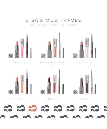 Rinna Beauty Icon Lip Kit - Nude Coral All-in-One Lip Set - Vegan, Long-Lasting & Cruelty-Free - Buy Online on SooperMarket.com