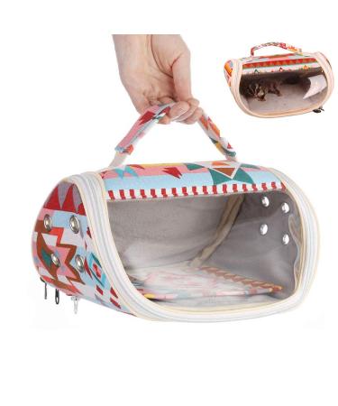 Keersi Bird Carrier Bag Small Pet Portable Breathable Outgoing Bag for Small Parrot Budgie Parakeet Cockatiel Conure Lovebird Finch Canary Amazon Hamster Mice Rat Chinchilla Guinea Pig Squirrel
