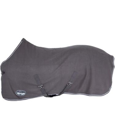 Marengos Economic Sweat Rug - Breathable Fleece Transport Blanket for Horses | Removable Cross Strap | Grey 115cm - Buy Online on SooperMarket.com