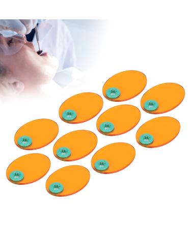 10pcs Light Shading Board Light Curing Shield Plate Instrument Accessory for Eye Protection - Yellow