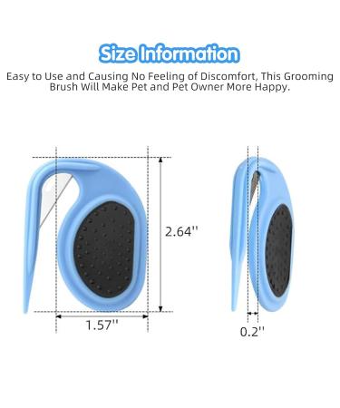 2 PCs Pet Knotting Comb Set - Effective Hair Removal for Cats & Dogs | Blue & Green Knitting Comb for Matted Fur - Buy Online on SooperMarket.com