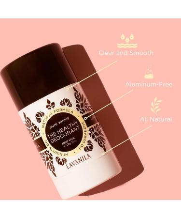 Lavanila Pure Vanilla Aluminum-Free Mini Deodorant 2-Pack - The Healthy Deodorant for Men & Women Solid Stick (0.9 Ounce Each) Natural Vegan Pure Vanilla 0.9 Ounce (Pack of 2) - Buy Online on SooperMarket.com