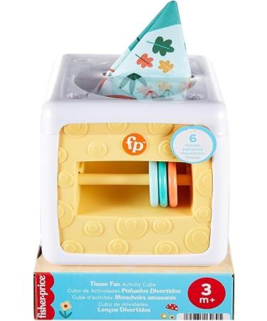 Fisher-Price 2-in-1 Baby Wipes Box | Sensory Toy for Fine Motor Skills & Development | Ages 3+ HML64 - Shop Internationally - Buy Online on SooperMarket.com