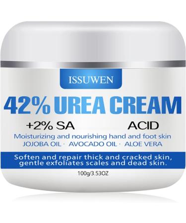 Urea 42% Foot Cream for Cracked Heel Repair and Callus Remover - Maximum Strength for Dry and Hard Skin - 100g (Original Scent) - Buy Online on SooperMarket.com