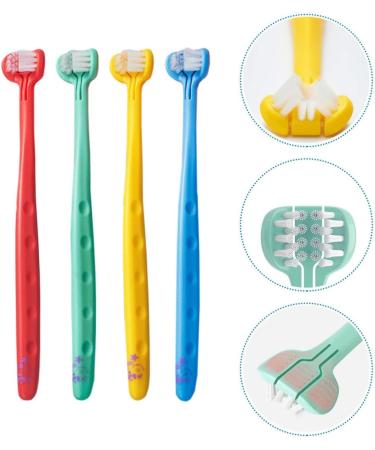 Healvian Infant Dental Oral Triple Clean Toothbrushes - 4pcs Kids Soft Toothbrush Set for Children and Toddlers - Buy Online on SooperMarket.com