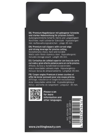 ZWILLING Large Toenail Clippers | Matt Stainless Steel Nail Cutter 85mm | Durable & Precise Grooming Tool - Buy Online on SooperMarket.com