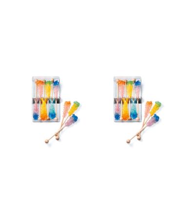 2 x teemando rock candy sticks "Duo" 2-coloured 6 pieces pPack 11cm we deliver 2 packs of 6 pieces each.