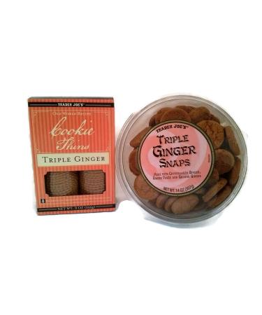 Trader Joe's Triple Ginger Snaps and Cookie Thins Triple Ginger Duo