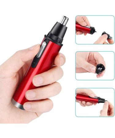 USB Rechargeable Nose Hair Trimmer - Waterproof Electric Ear & Nose Trimmer for Men & Women | Dual Edge Blades Easy Clean & Portable - Buy Online on SooperMarket.com