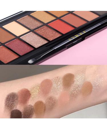 RUIGPRO Pro 16 Shades Eyeshadow Palette + 20-pc Makeup Brushes Set - High Pigmented Naked Nudes Shimmer Matte Metallic Smokey Eye Shadow Kit - Buy Online on SooperMarket.com