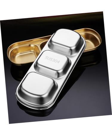 MAGICLULU Dining Tableware 9 Pcs Seasoning Dish Japan 304 Stainless Steel Household Seasoning Plate 20x8cmx3pcs As Shownx3pcs - Buy Online on SooperMarket.com