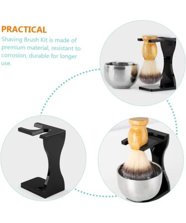 Angoily Men's Razor Set: Shaving Stand Bowl and Soap Holder - Essential Grooming Kit for Dads - Buy Online on SooperMarket.com