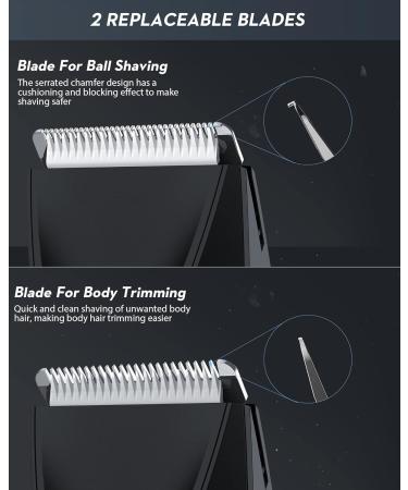 Buy Kibiy Men's Intimate Razor - LED & IPX7 Waterproof Body Hair Trimmer with Anti-Cut Blades - Buy Online on SooperMarket.com