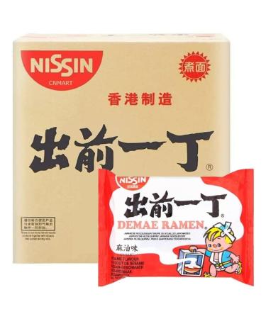 Nissin Demae Ramen Instant Ramen Noodles - Sesame Oil Flavour 100g (Pack of 30) by CNMART