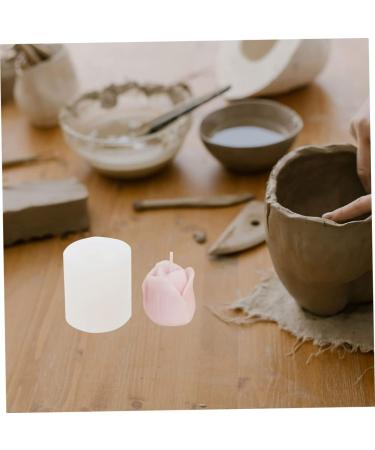 STOBOK 2pcs Candle Mold Molds for Chocolate Tulip Flower Shape Mold Molds for Resin DIY Crafts Mold Cake Stencils Resin Molds Gummy Mold Plaster Mold Silica Gel 3D Soap Decorate - Buy Online on SooperMarket.com