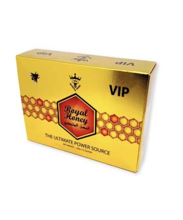 Organic Pure Honey with Natural R-Jelly Bee Pollen Pack of 12 Sachets