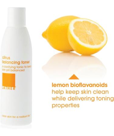 LATHER Citrus Balancing Toner - Alcohol-Free Clarifying Toner for All Skin Types - Balance Complexion - 6 Fl Oz - Shop Internationally - Buy Online on SooperMarket.com