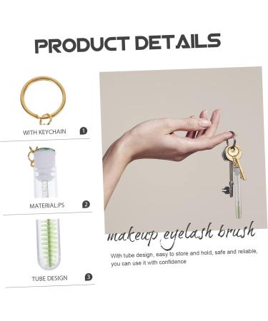 PLAFOPE 10 Pcs Keychain Mascara Brush Empty Mascara Wand Eyelash Brush with Tube Empty Mascara Container - Buy Online on SooperMarket.com