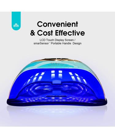 MIRAGE LAYON UV Light for Nails 288W - Professional LED Nail Dryer with Sensor, 4 Timer Settings for Gel Polish - Portable Nail Curing Lamp for Home & Salon - Buy Online on SooperMarket.com