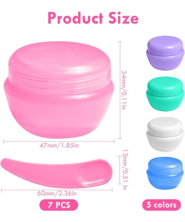 20ml Clear Cosmetic Containers - Empty Cream Jars with Screw Cap | 5-Piece Travel Makeup Set - Buy Online on SooperMarket.com