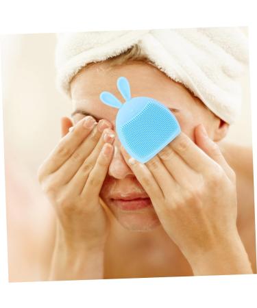 minkissy 16 Pcs Rabbit Ears Facial Brush Face Cleansing Brush Portable Facial Face Lotion for Women Face Wash Brush Silicone Facial Cleaner Face for Women Body Miss Cute Rabbit Silica Gel Light Bluex4pcs 7.5x7.5cmx4pcs - Buy Online on SooperMarket.com