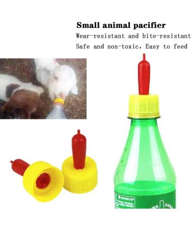 10 PCS Pritchard Nipples for Small Animals - Soft Rubber Milk Drink Nipple for Feeding Sheep, Goat, Lamb, Pup, Dog, Kids - Buy Online on SooperMarket.com