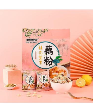 Osmanthus Nut Lotus Root Starch Soup Instant Brewed Meal Replacement Porridge Brewed Nut Lotus Root Starch Soup Nutritious and Healthy Breakfast (5 Bags) Fruit 1 count (Pack of 1) - Buy Online on SooperMarket.com