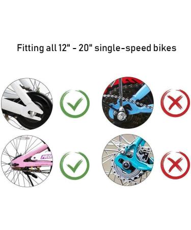 Bicycle Training Wheels Replacement Kit for Kids - Heavy Duty Rear Stabilizers - Fits 12/14/16/18/20 inch Bikes (Black) - Buy Online on SooperMarket.com