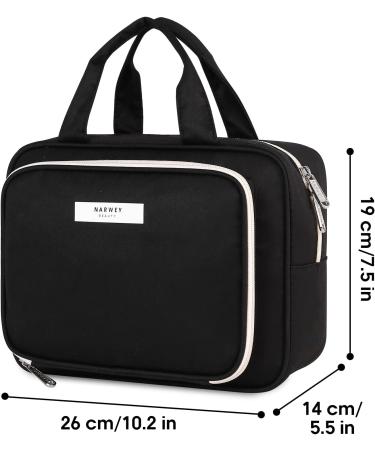 Large Full Size Black Toiletry Bag for Women - Travel Makeup Organizer - Buy Online on SooperMarket.com