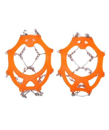 2pcs/Set 12 Tooth Mountaineering Crampons Ice Snow Grips Wearproof Anti Skid Snow Shoes Accessory for Snow Boots and Shoes(M Code) Climbing Climbing Tool
