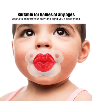 Soft Silicone Baby Pacifier - Food-Grade Funny Pig Nose Design for Newborn Comfort - Little Cherry - Buy Online on SooperMarket.com