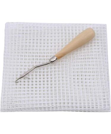 39.4 x 59 inches Blank Rug Latch Hook Kit with Tools - Tunisian Crochet Hook Set - Mini Crochet Hooks - Locker Hooking Mesh Canvas - Buy Online on SooperMarket.com
