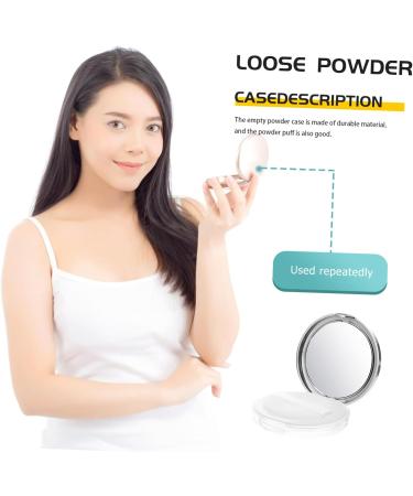 Beavorty 2pcs Powder Box Empty Box Loose Powder Compact Case Flour Containers Cushion Puff Bottle As - Buy Online on SooperMarket.com