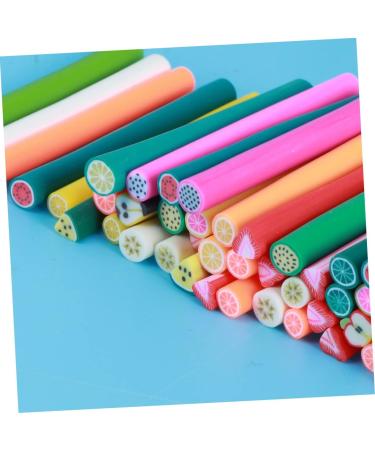 Healeved 50pcs Diy Nail Art Braiding Toy Stickers Homemade Canes 3d Nail Sticker Canes Sticks Nail Art Tips Decoration Diy Manicure Supplies Nail Decor Scrapbooking Accessories Polymer Clay - Buy Online on SooperMarket.com