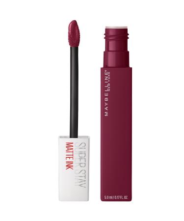 Maybelline Super Stay Matte Ink Liquid Lipstick Makeup  Long Lasting High Impact Color  Up to 16H Wear  Founder  Cranberry Red  1 Count 115 FOUNDER 0.17 Fl Oz (Pack of 1) 1 COUNT