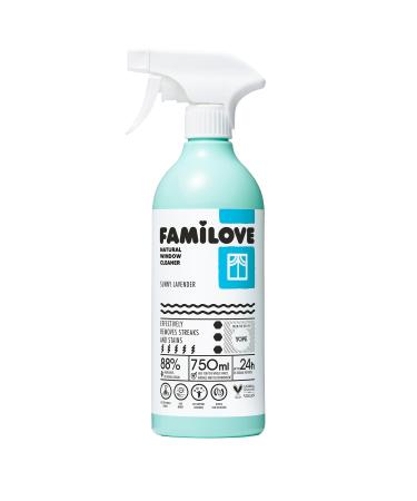 YOPE | 88% natural ingredients | Window glass & mirror cleaner spray | FAMILOVE 750ml
