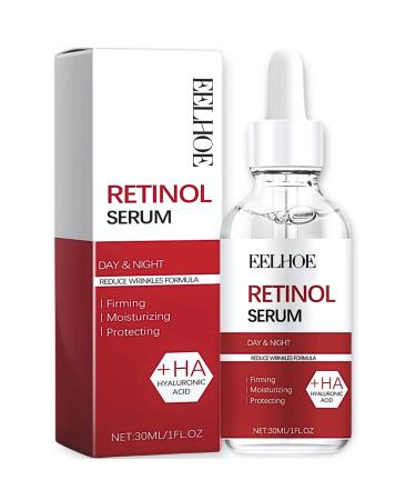 Retinol Serum For Face - Retinol Face Serum For Anti Wrinkle Dark Spot Serum For Brightening And Rejuvenating Skin - Hyaluronic Acid Serum With Retinol & Hydrolyzed Collagen