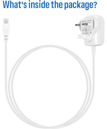 Baby Camera Monitor Charger - MYPIN Mini USB Switching Adapter 5V/1000mA UK Plug - Compatible with HS0114/HS0123/HS0132 - HS0384 - Buy Online on SooperMarket.com