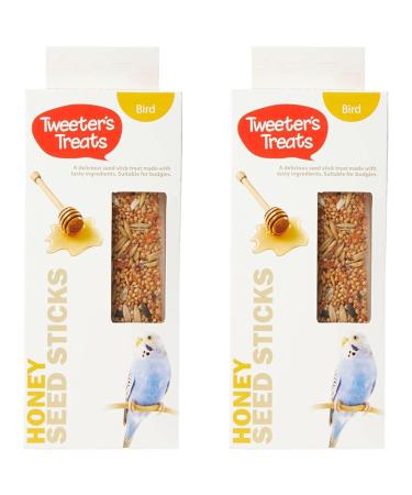 Tweeter's Treats Seed Sticks for Budgies Honey (Pack of 2) 2 Count (Pack of 2)